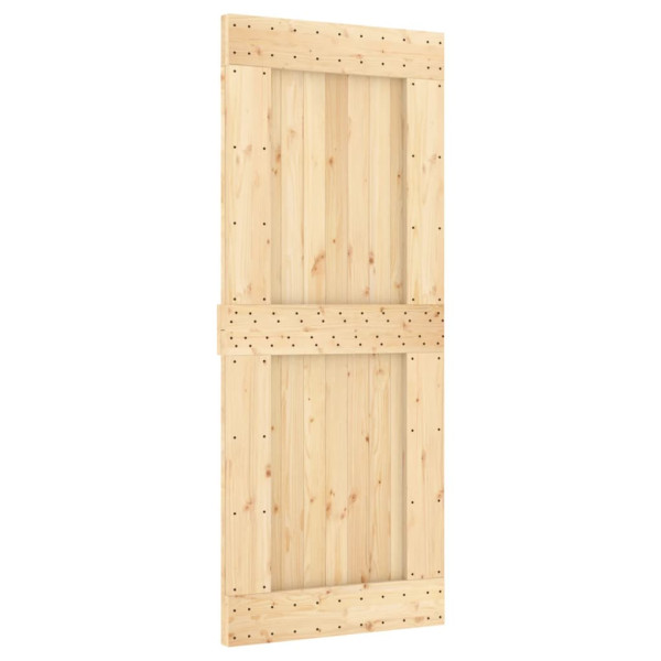 Puerta corredera con herrajes madera maciza de pino 85x210 cm M 3