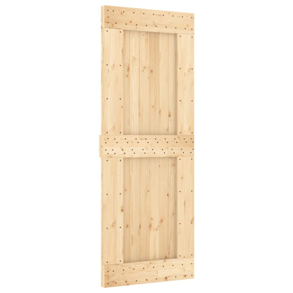 Puerta corredera con herrajes madera maciza de pino 80x210 cm M 3
