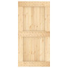 Puerta corredera con herrajes madera maciza de pino 100x210 cm 4