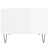 Mesa de centro 60x50x36.5 cm derivados madeira branco brilhante 5