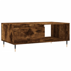 Mesa de centro madera contrachapada roble ahumado 90x50x36.5 cm H