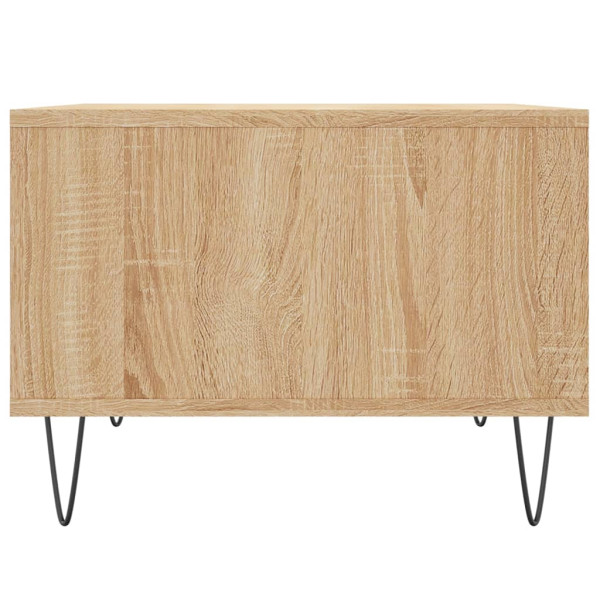 Mesa de centro madera contrachapada roble Sonoma 60x50x36.5 cm M 5