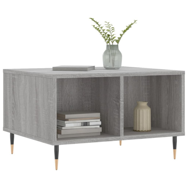 Mesa de centro madera contrachapada gris Sonoma 60x50x36.5 cm M 3