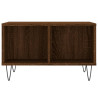 Mesa de centro madera contrachapada marrón roble 60x50x36.5 cm 4