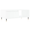 Mesa de centro madera contrachapada blanco 90x50x36.5 cm 2