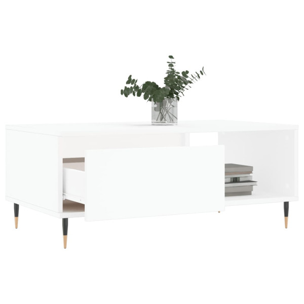 Mesa de centro 90x50x36.5 cm derivados de madeira branco M 4
