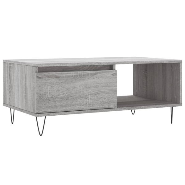 Mesa de centro 90x50x36.5 cm derivados madeira cinzento sonoma M 2
