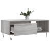 Mesa de centro madera contrachapada gris Sonoma 90x50x36.5 cm 3
