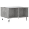 Mesa de centro madera contrachapada gris hormigón 60x50x36.5 cm 2