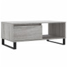 Mesa de centro madera contrachapada gris Sonoma 90x50x36.5 cm 2