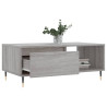 Mesa de centro madera contrachapada gris Sonoma 90x50x36.5 cm 4