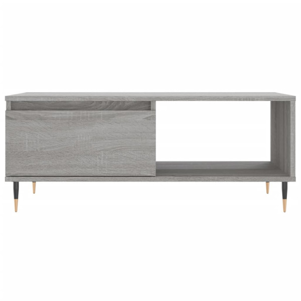 Mesa de centro madera contrachapada gris Sonoma 90x50x36.5 cm M 5