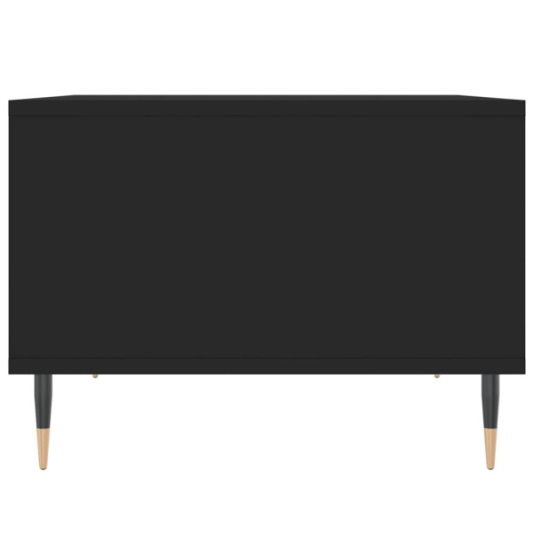 Mesa de centro madera contrachapada negro 60x50x36.5 cm M 5