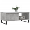 Mesa de centro madera contrachapada gris hormigón 90x50x36.5 cm 3