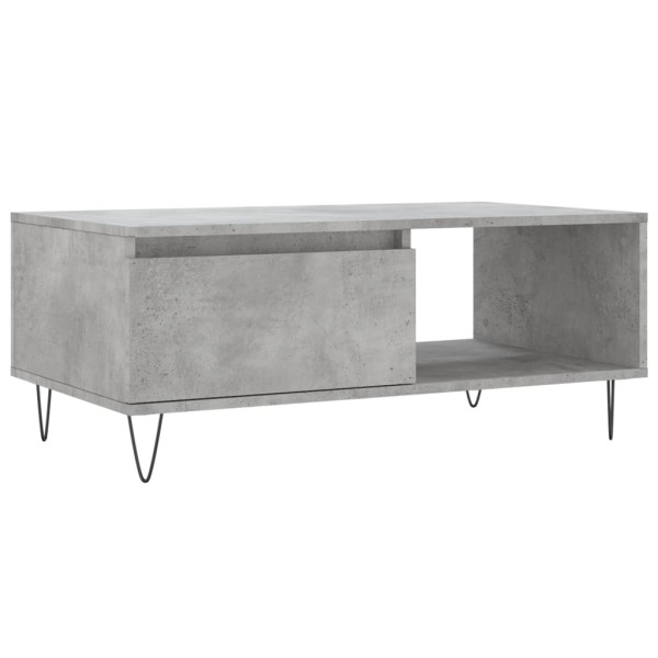 Mesa de centro 90x50x36.5 cm derivados madeira cinzento cimento M 2