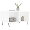 Mesa de centro madera contrachapada blanco 60x50x36.5 cm 3
