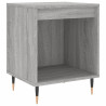 Mesita de noche 2 uds madera ingeniería gris Sonoma 40x35x50 cm 4