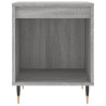 Mesita de noche 2 uds madera ingeniería gris Sonoma 40x35x50 cm 5