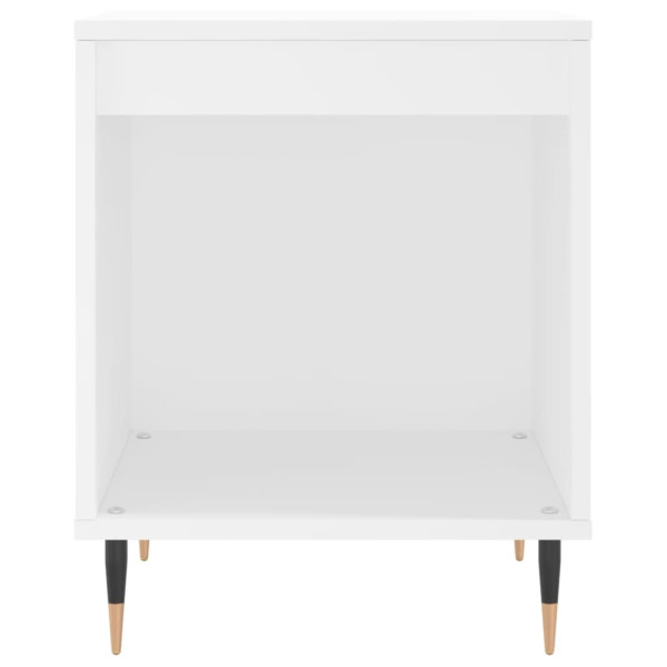 Mesas de cabeceira 2pcs 40x35x50 cm derivados de madeira branco M 5