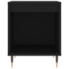 Mesita de noche madera de ingeniería negro 40x35x50 cm 4