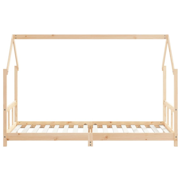 Estructura de cama para niños madera maciza de pino 90x200 cm M 4
