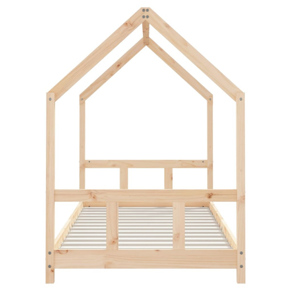 Estructura de cama para niños madera maciza de pino 90x200 cm M 5