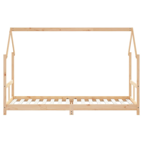 Estructura de cama para niños madera maciza de pino 80x200 cm M 4