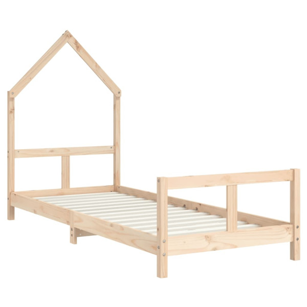 Estrutura de cama infantil 80x200 cm madeira de pinho maciça M 3