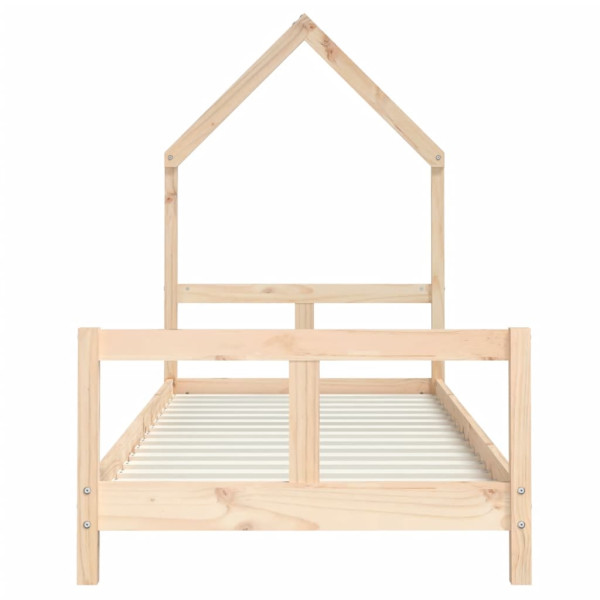 Estructura de cama para niños madera maciza de pino 80x200 cm M 4
