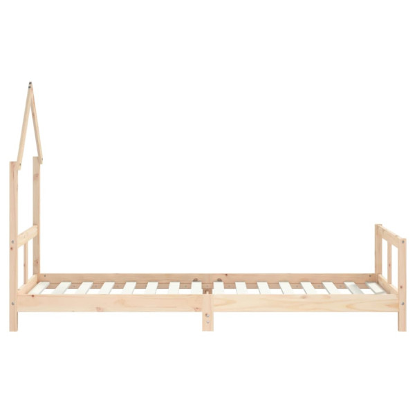 Estructura de cama para niños madera maciza de pino 80x200 cm M 5