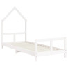 Estructura de cama para niños madera de pino blanco 80x200 cm 3