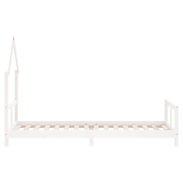 Estructura de cama para niños madera de pino blanco 80x200 cm M 5