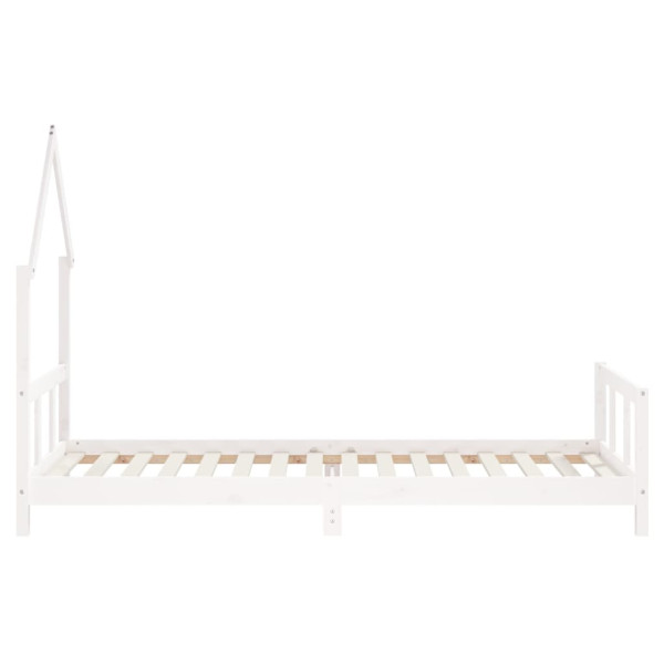Estructura de cama para niños madera de pino blanco 90x200 cm M 5