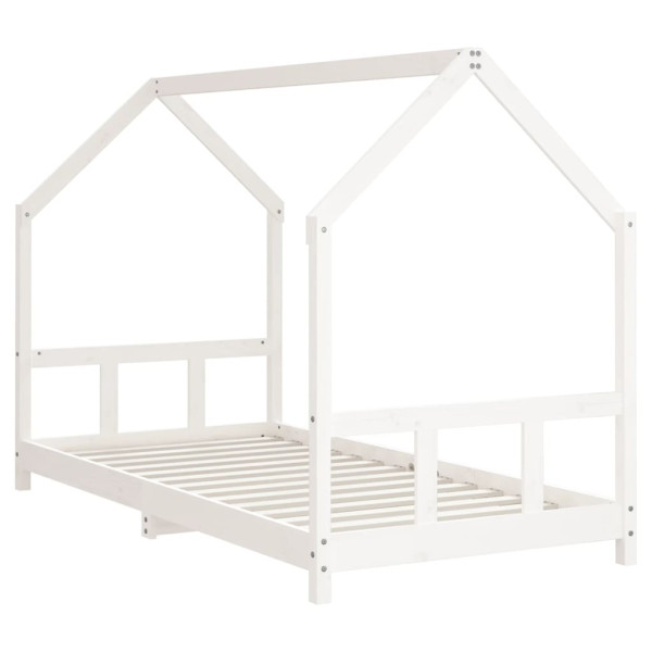 Estructura de cama para niños madera de pino blanco 90x190 cm M 3