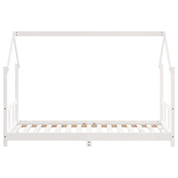Estrutura de cama infantil 90x190 cm pinho maciço branco M 4