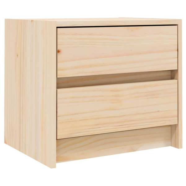 Mesita de noche madera maciza de pino 40x31x35.5 cm M 2