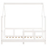 Estructura de cama para niños madera de pino blanco 70x140 cm 4