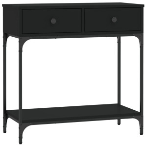 Mesa consola 75x34.5x75 cm derivados de madeira preto H
