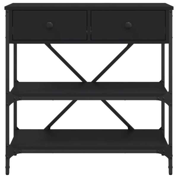 Mesa consola 75x34.5x75 cm derivados de madeira preto M 5