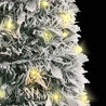 Árbol de Navidad artificial desplegable con nieve 100 LED 150cm 4