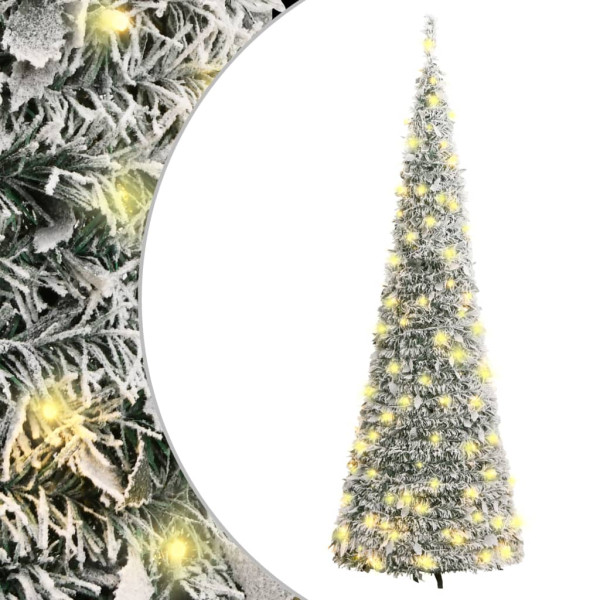 Árvore de Natal artificial pop-up com neve 150 LED 180cm M 2