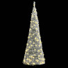 Árbol de Navidad artificial desplegable con nieve 200 LED 210cm 3