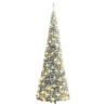 Árbol de Navidad artificial desplegable con nieve 200 LED 210cm 1