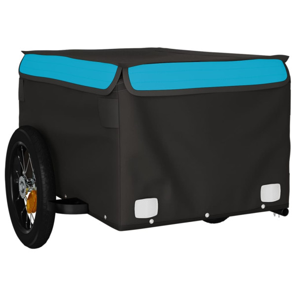 Remolque de carga para bicicleta hierro negro y azul 30 kg M 4