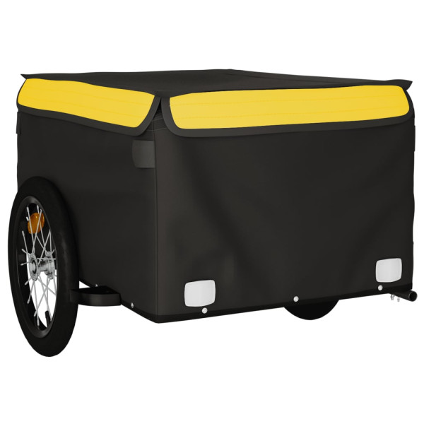Remolque de carga para bicicleta hierro negro y amarillo 45 kg M 4