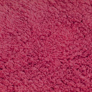 Conjunto de alfombrillas de baño de tela 3 piezas fucsia H