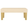 Banco de tela color crema 70x30x30 cm 3