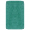 Conjunto de alfombrillas de baño de tela 3 piezas turquesa 3