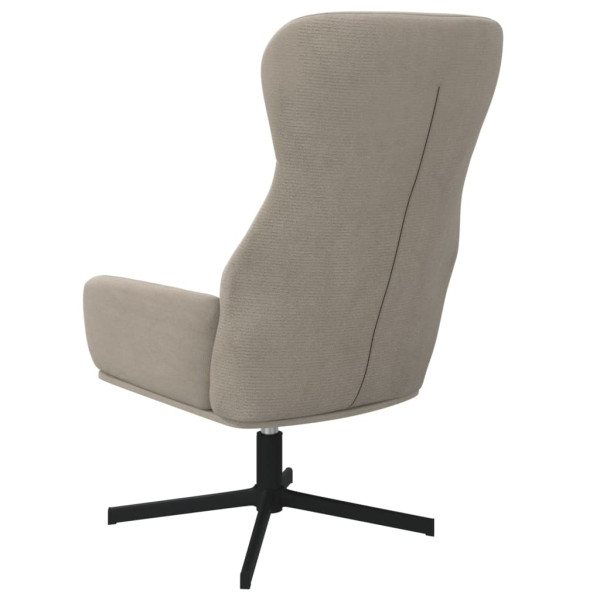 Silla de relajación de terciopelo gris claro M 5