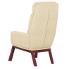 Sillón de relax de tela color crema 5